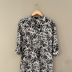 Black and White Shirt Dress from The Limited